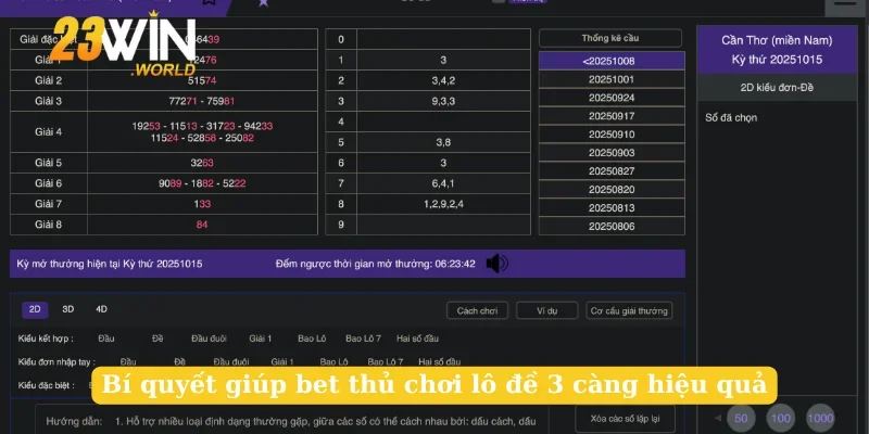 Bí quyết giúp bet thủ chơi lô đề 3 càng hiệu quả
