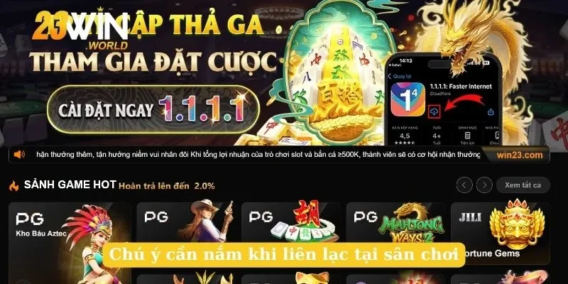 Chú ý cần nắm khi liên lạc tại sân chơi