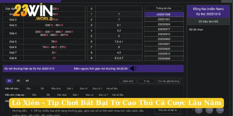 Lô Xiên - Tip Chơi Bất Bại Từ Cao Thủ Cá Cược Lâu Năm